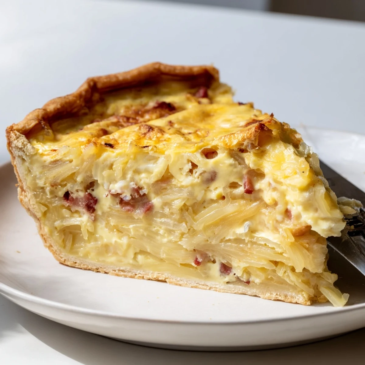 German Onion Pie mit Speck