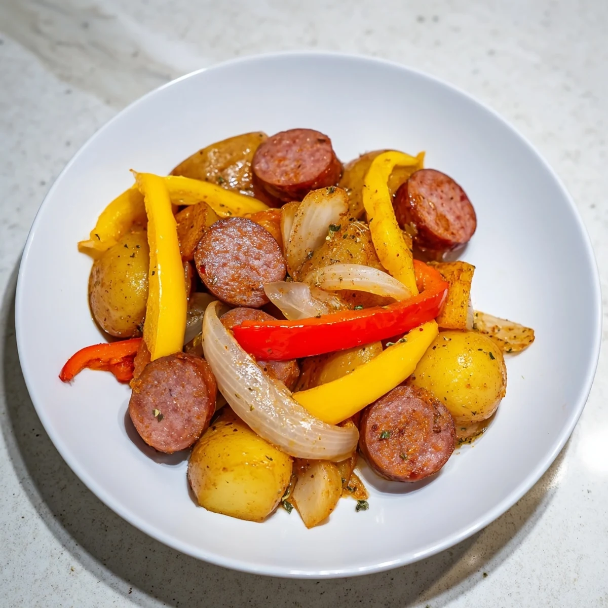 Kielbasa Kartoffel Ofen Gericht