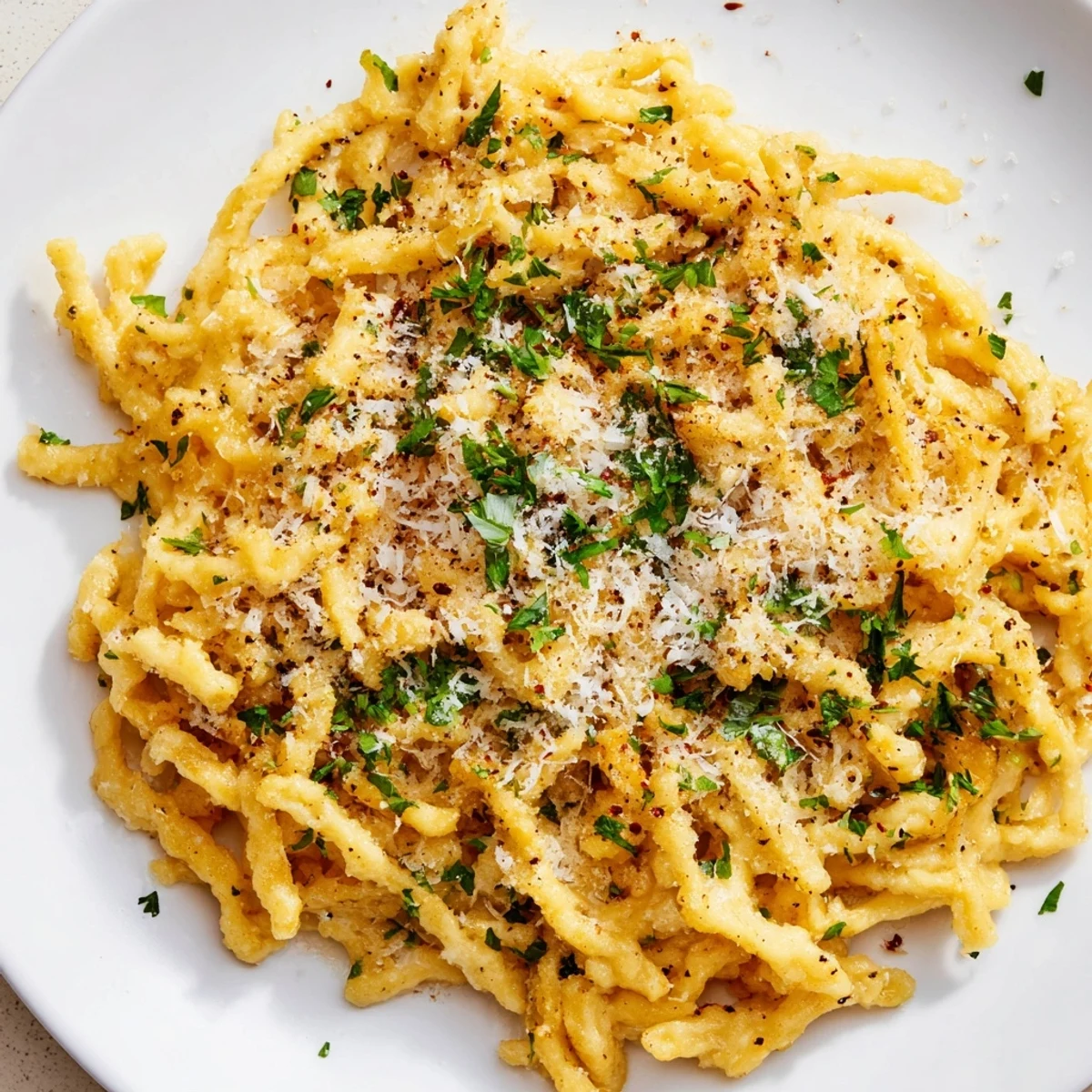 Enjoy the simple pleasure of air fryer German spätzle, warm, golden, and a perfect vegetarian side.