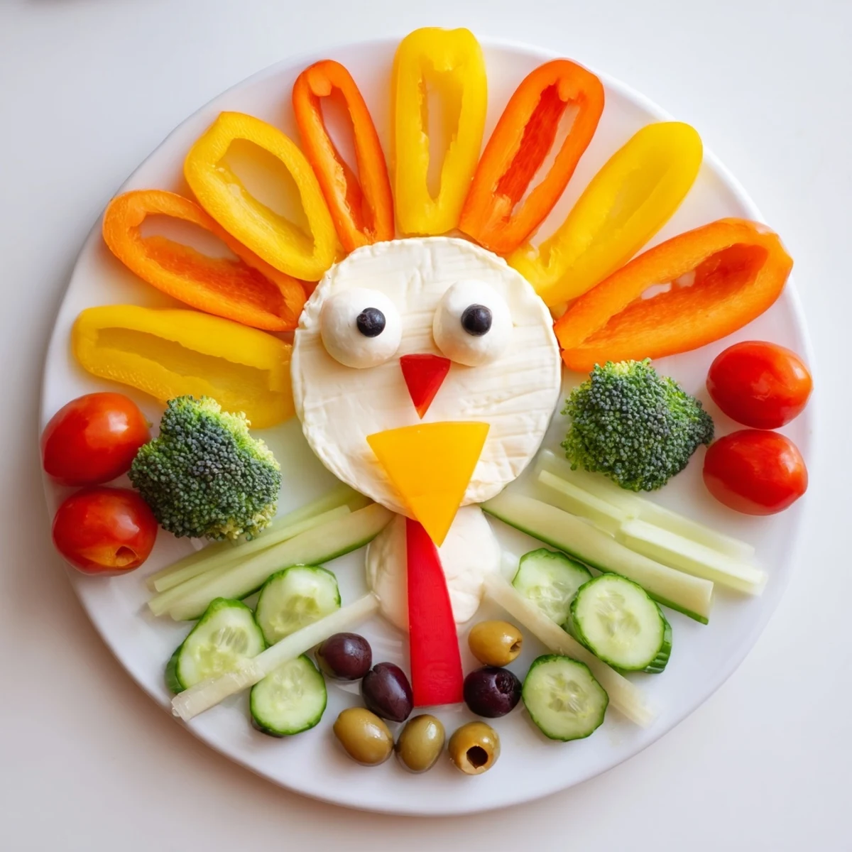 Truthahn geformte Vorspeisenplatte