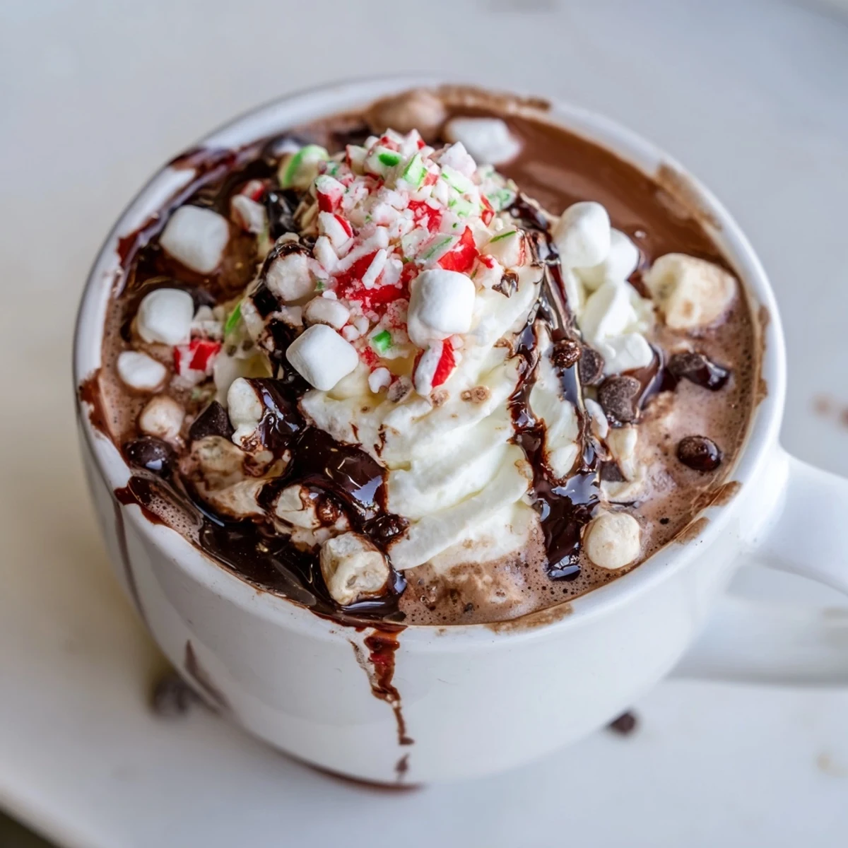 Reindeer Hot Cocoa Bar, a festive spread with marshmallows, whipped cream, and delightful toppings for cozy nights.