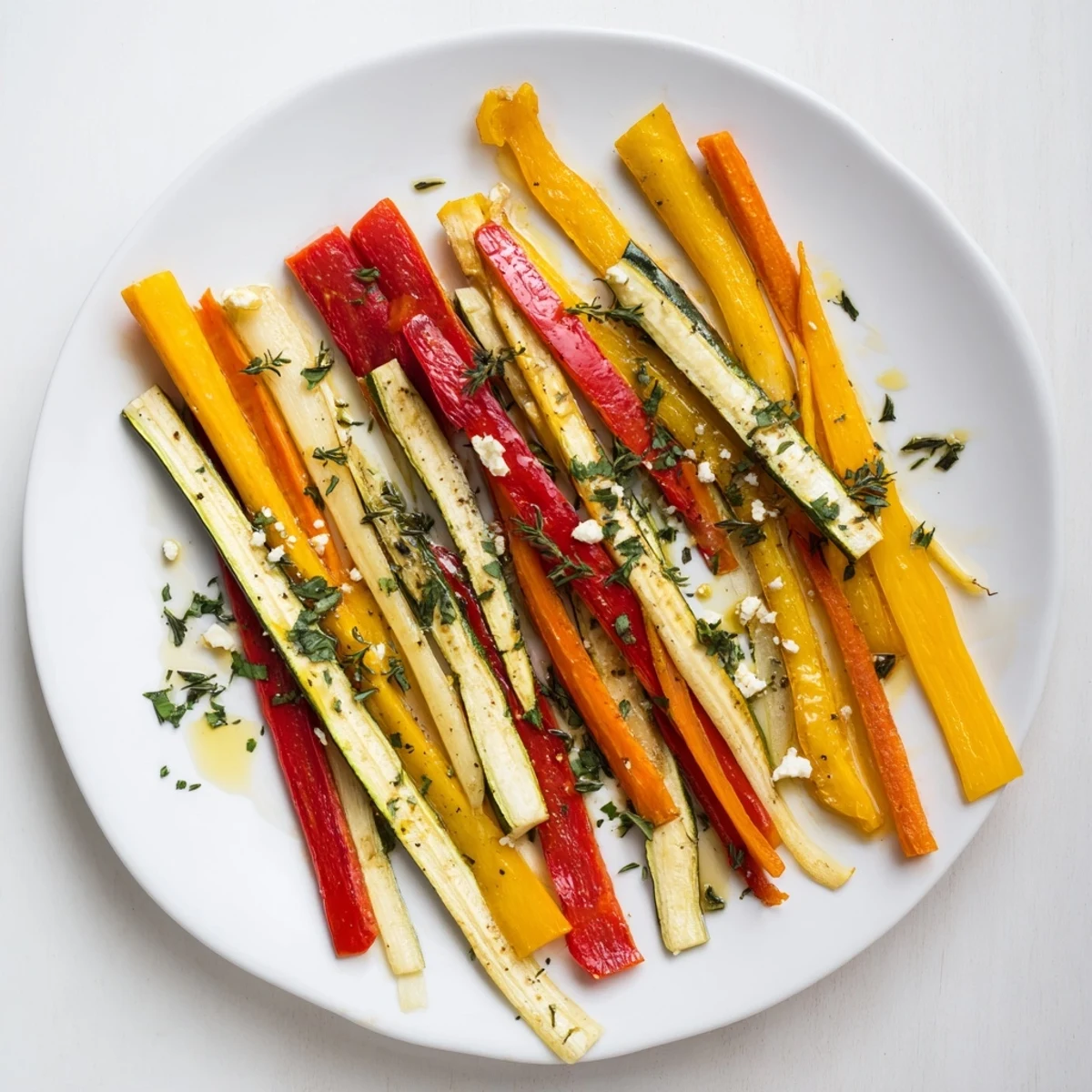 Golden-brown Christmas Sleigh Veggie Rails, a delicious vegetarian appetizer served warm with feta.