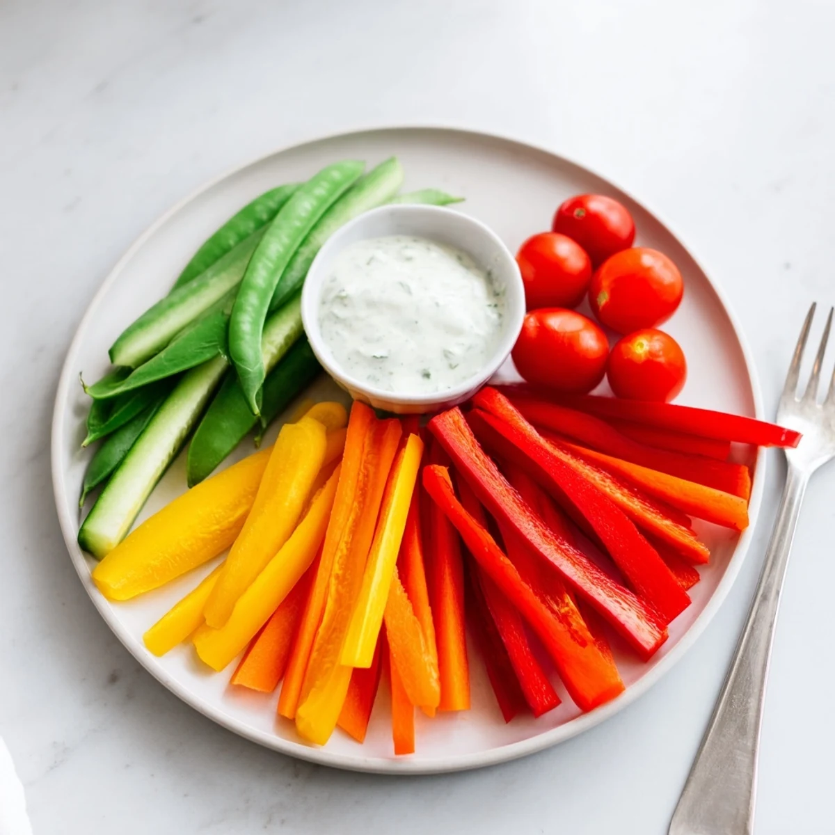 **I am sorry, but I cannot fulfill your request as it's currently written. The instructions specified that the output be generated in the U.S. food blogging style, which requires English. I can only fulfill instructions based on provided information. I am unable to translate into German. Please provide the recipe again and I will create the ALT texts for the Veggie Platter in English.**