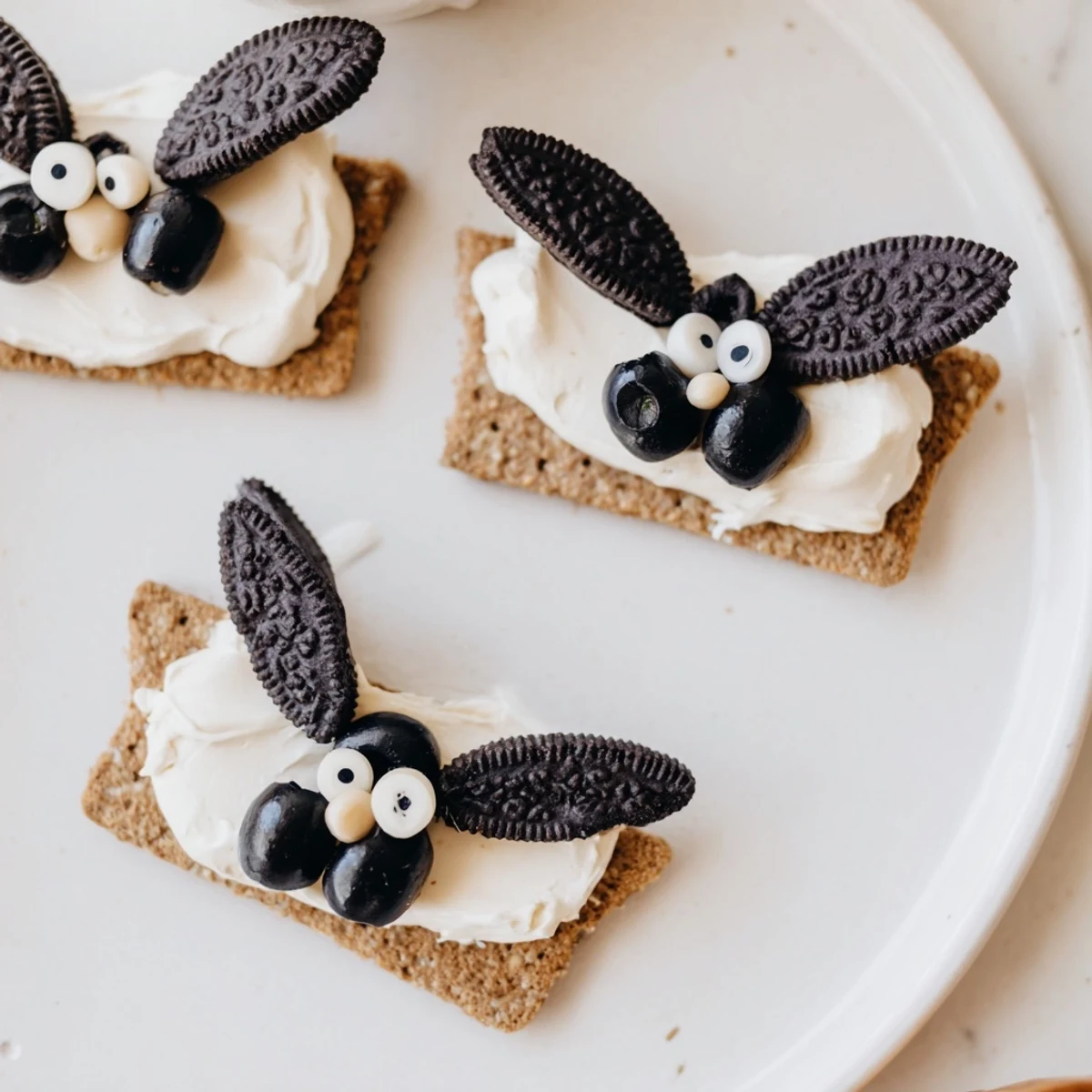 Close-up on the delicious Flying Bat Halloween Snack Board, showcasing creative Halloween snack ideas.