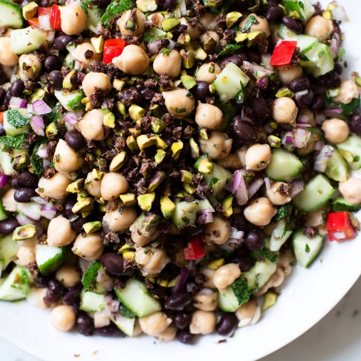 Dense Bean Salad Dubai Chocolate