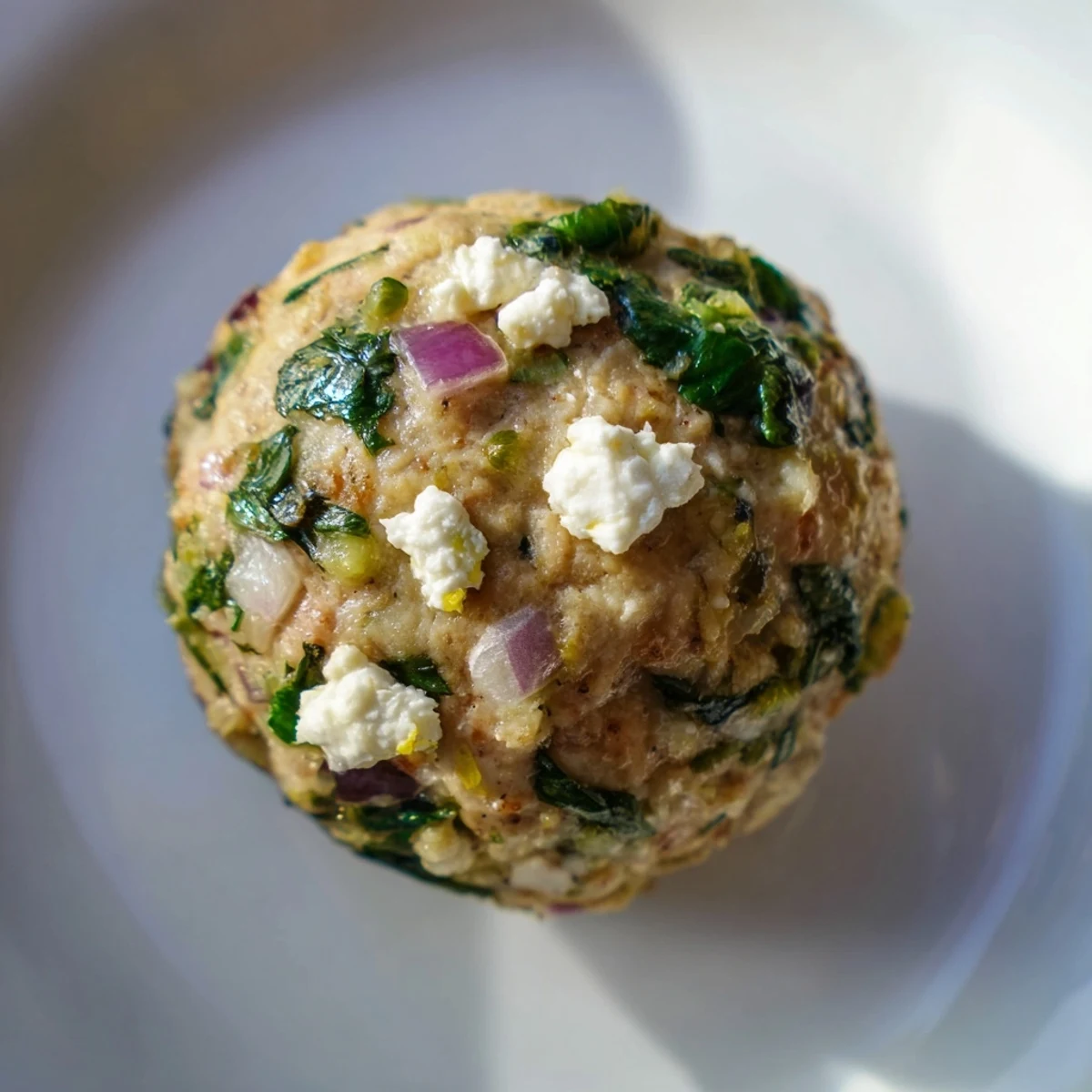 Spinat Feta Putenbällchen