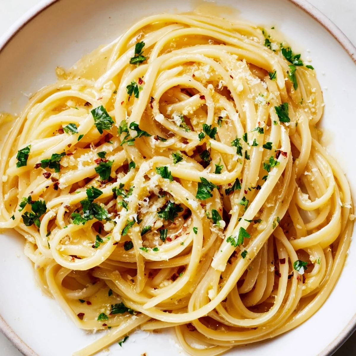 Knoblauch Butter Linguine