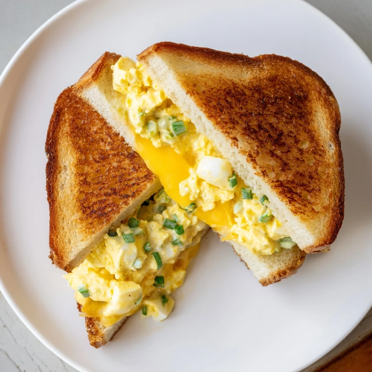 Ei Salat Gegrilltes Brot