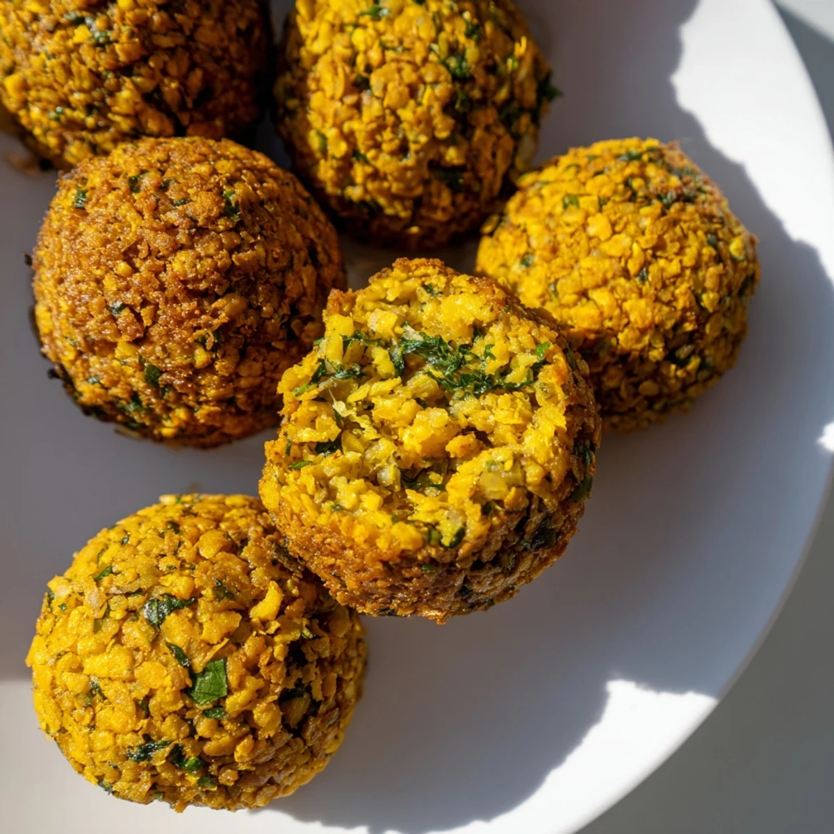 Crispy, savory Levantine falafel: A delicious Middle Eastern vegetarian appetizer or snack.