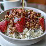 Cottage Cheese Erdbeeren Granola