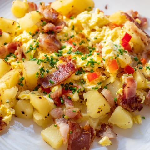 Bauernfrühstück mit Kartoffeln Speck #14