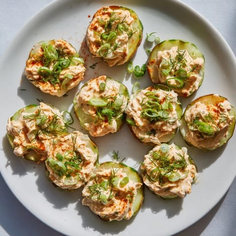 A bowl of Creamy German Cucumber Salad, showing fresh cucumbers and onions in a tangy sauce.