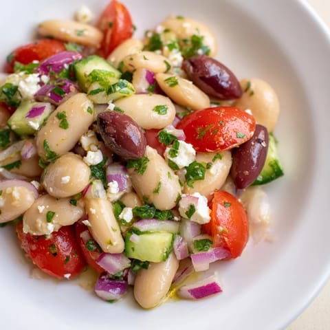 Weißer Bohnen Salat Mediterran