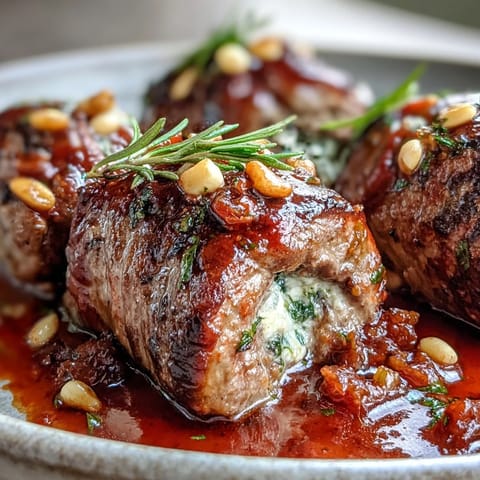 Sizilianische Rinderrouladen mit Pecorino