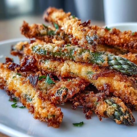 Knusprige Chili-Knoblauch Spargel Pommes