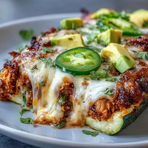 Keto Chicken Enchilada Zucchini