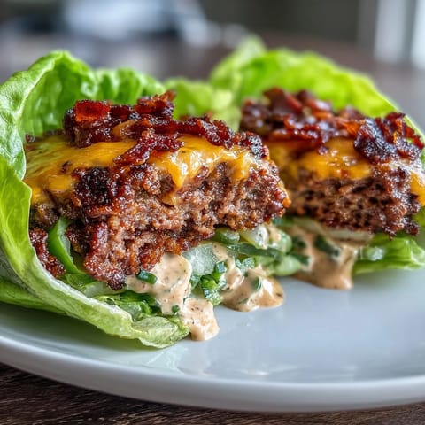 Keto Cheeseburger Lettuce Wraps