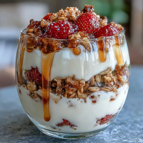 Gesalzene Honig Joghurt Parfait