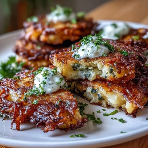 Kartoffel Kräuter Puffer knusprig