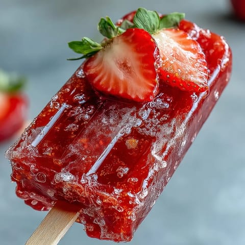 Galentines Erdbeer Mimosa Pops