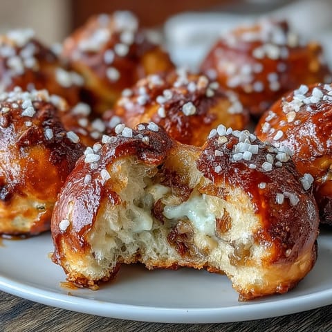 Sauerteig Zwiebel Laugenhäppchen