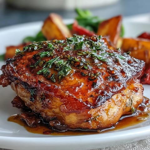 Orange Kräuter Brathuhn Hauptgericht