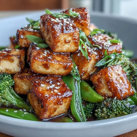 Teriyaki Tofu mit Brokkoli