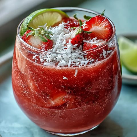 Erdbeer Kokos Daiquiri Smoothie