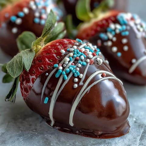 Schoko Ostern Erdbeeren bunt