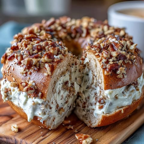 Protein Bagels mit griechischem Joghurt und Everything Seasoning: goldbraune, fluffige Bagels mit knuspriger, aromatischer Kruste.