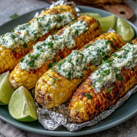 BBQ Maiskolben mit Kräuterbutter