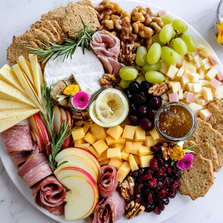 Enjoy a festive Maple Leaf Grazing Tray: a delicious appetizer to share with family and friends this fall.