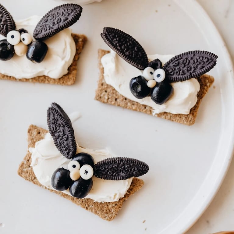 Close-up on the delicious Flying Bat Halloween Snack Board, showcasing creative Halloween snack ideas.